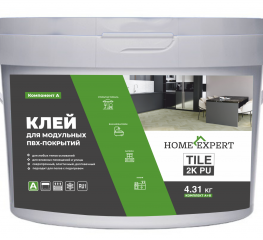 Клей для ПВХ LVT SPC плитки Home Expert TILE 2K PU 4,31 кг